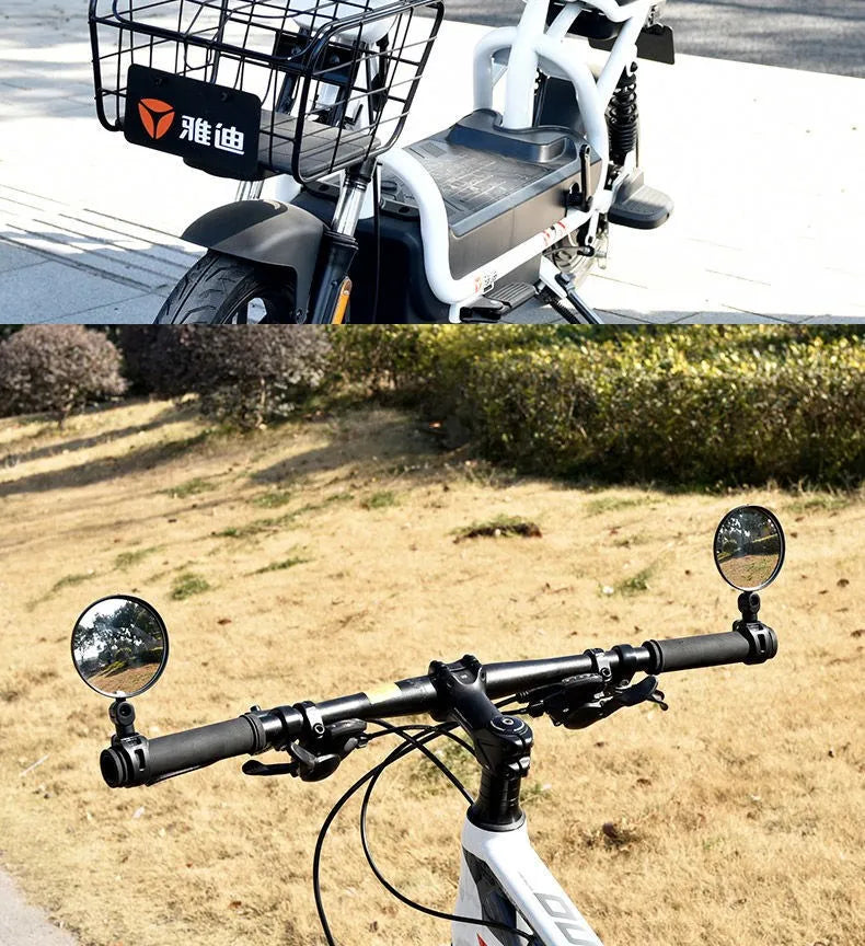 Adjustable Bike Rearview Mirror – Wide-Angle 360°