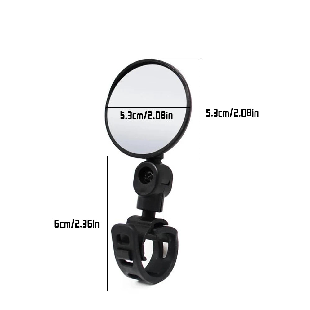 Adjustable Bike Rearview Mirror – Wide-Angle 360°